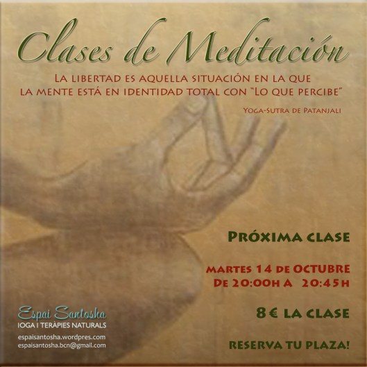 CARTEL MEDITACION  14 OCTUBRE 2014