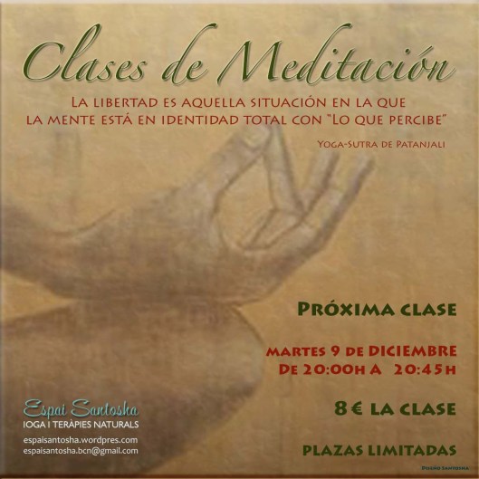 CARTEL MEDITACION 9 DICIEMBRE 2014