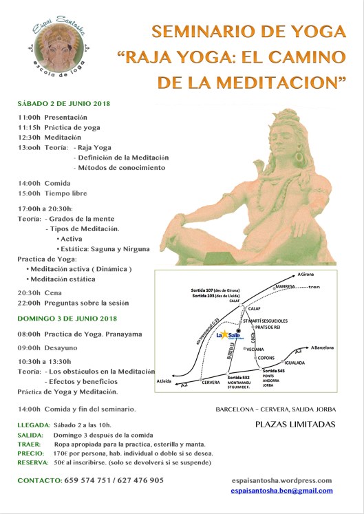 CARTEL SEMINARIO RAJA YOGA